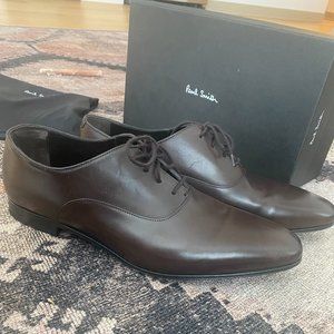 NEW  PAUL SMITH Mens Brown Leather Dress Shoes Oxford UK 10 US 11 EU 44 Loafer